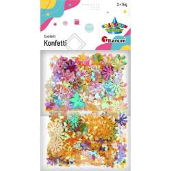 Konfetti Craft-Fun zestaw pastel mix 2x15g - 1