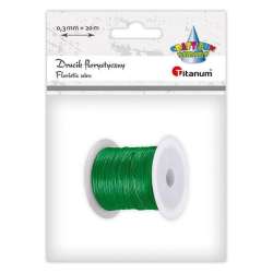 Drucik florystyczny 0,3mm 20m zielony - 1
