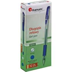Długopis żelowy 0,5mm niebieski (12szt)