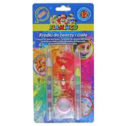 Kredki do twarzy i ciała przekładane 12 kolorów - 1