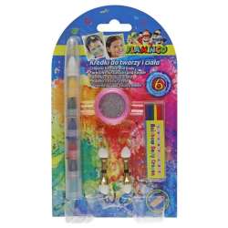 Kredki do twarzy i ciała przekładane 6 kolorów - 1