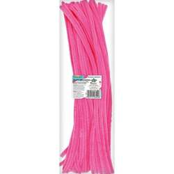 Druciki dekoracyjne 0,6x30cm fluoróżowe 50szt