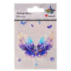 Naklejki foliowe motyl 70x60mm 8szt