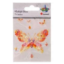 Naklejki foliowe motyl 77x55mm 9szt