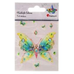 Naklejki foliowe motyl 75x89mm 9szt