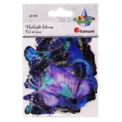 Naklejki foliowe motyle 40szt