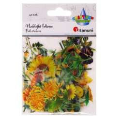 Naklejki foliowe kwiaty 40szt