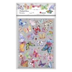 Naklejki foliowe 2 plansze motyle, kwiaty - 1