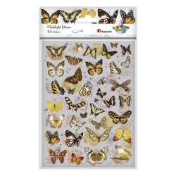 Naklejki foliowe 2 plansze motyle, kwiaty - 1