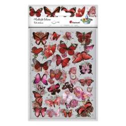 Naklejki foliowe 2 plansze motyle, kwiaty - 1