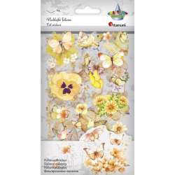 Naklejki foliowe 4 plansze motyle, kwiaty - 1