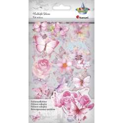 Naklejki foliowe 4 plansze motyle, kwiaty - 1