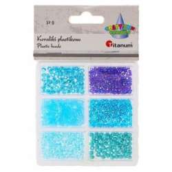 Koraliki plastikowe 6 rozmiarów 32g - 1