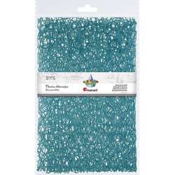 Tkanina dekoracyjna turkusowa 60x50cm - 1