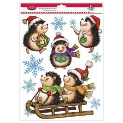 Dekoracje elektrostatyczne Jeże 9szt - 1