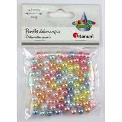 Koraliki plastikowe perełki 8mm 20g - 1