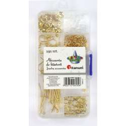 Akcesoria do biżuterii złote 191el