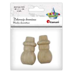 Bałwanki drewniane 2szt