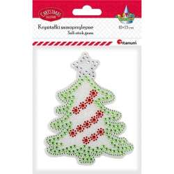 Kryształki samoprzylepne choinka 100x127mm - 1