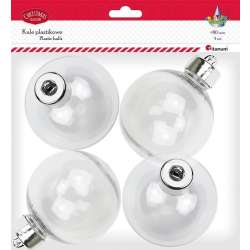 Bombki plastikowe kule 8cm 4szt - 1