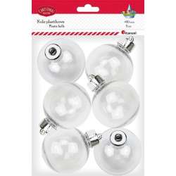 Bombki plastikowe kule 6cm 6szt