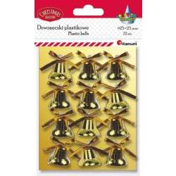 Dzwoneczki plastikowe 25mm 12szt