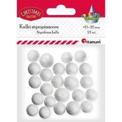 Styropianowe kulki 15/20mm białe 24szt