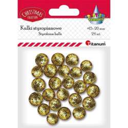 Styropianowe kulki 15/20mm złote 24szt - 1