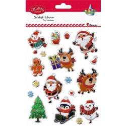 Naklejki świąteczne wypukłe 18szt - 1