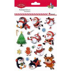 Naklejki świąteczne wypukłe 18szt