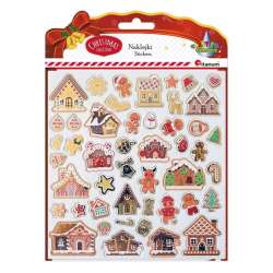 Naklejki 3D papier na filcu 47szt