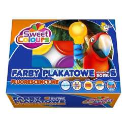 Farby plakatowe fluorescencyjne 6 kolorów 20ml (5903778000508) - 1