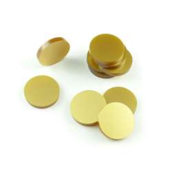 Znaczniki akryl złote okrągłe 22x3mm 10szt - 1