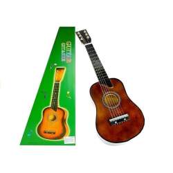 Gitara drewniana z kostką jasny brąz