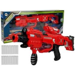 Pistolet Luminescencyjny Świeci w Ciemności Piankowe Naboje Dźwięk Zasięg 45m Lean Toys (8456)