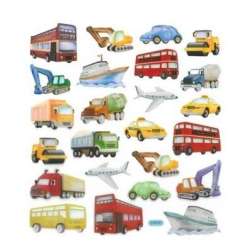 Naklejki papierowe - Transport 24szt
