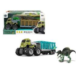Ciężarówka z lawetą i dinozaurem mix