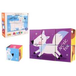 Klocki puzzle dla dzieci 6el MIX