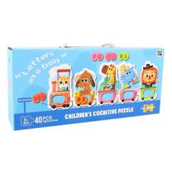 Puzzle dla dzieci edukacyjne pociąg