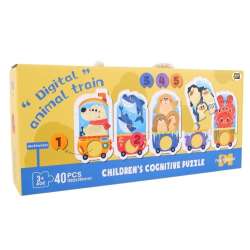 Puzzle dla dzieci edukacyjne pociąg