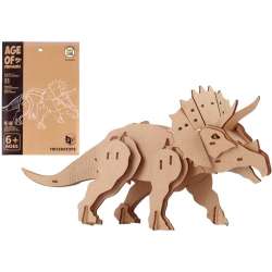 Puzzle drewniane 3D Dinozaur Triceratops