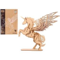 Puzzle drewniane 3D mityczne jednorożec - 1