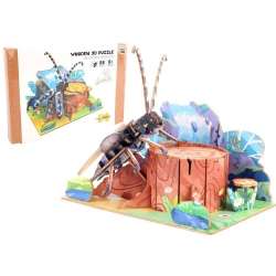 Puzzle 3D drewniane chrząszcz w lesie