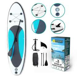 PROMO Deska SUP Stand Up Paddle 300cm niebiesko - szara JoySports (PDB-40001)