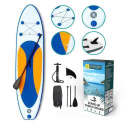 PROMO Deska SUP Stand Up Paddle 300cm pomarańczowo - niebieska JoySports (PDB-40002) - 1