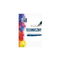 Blok techniczny A4/10K 250G biały (20szt) OXFORD - 1