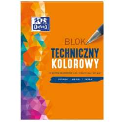 Blok techniczny A4/10K 225G kolor (20szt) OXFORD - 1