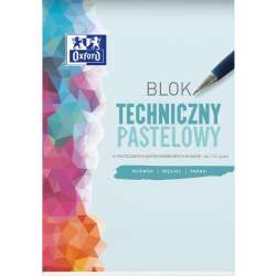 Blok techniczny A4/10K 225G pastelowy (20szt) - 1