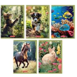 Zeszyt A5/16K gładki Animals (20szt)