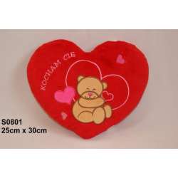PLUSZ SERCE 'KOCHAM CIĘ' 30x24cm Z MISIACZKIEM (S0801-24) - 5